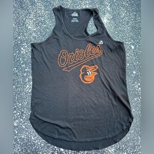 Baltimore Orioles MLB Curved Hem Tank Top Ladies Sz XL
